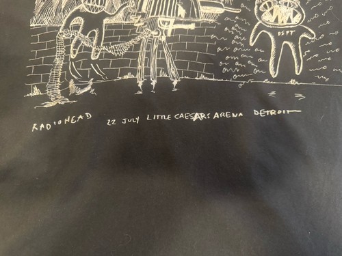 Radiohead 2018 Detroit Tour Concert T Shirt XL - Picture 3 of 4