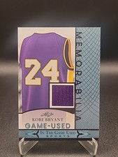 2024 Leaf Kobe Bryant Game-Used Memorabilia Platinum GUM-82 Jersey Patch...