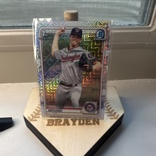 Bowman 2020 Chrome Prospects Mojo Refractor Jackson Rutledge #BCP-91 Nationals