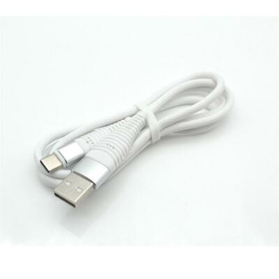 Lot De 2 Cable USB Type C Nylon Chargeur Rapide Pour Motorola One Vision Couleur Argent, 1 Mètre - Marque Yuan Yuan - Téléphonie