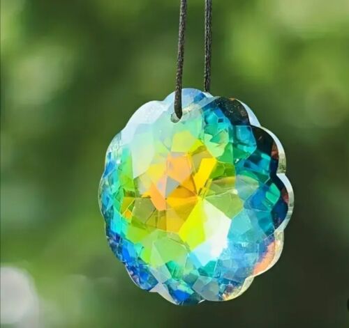 Sonnenfänger Suncatcher Kristall Regenbogen Prisma Anhänger Glas Deko 45mm - Bild 3 von 6