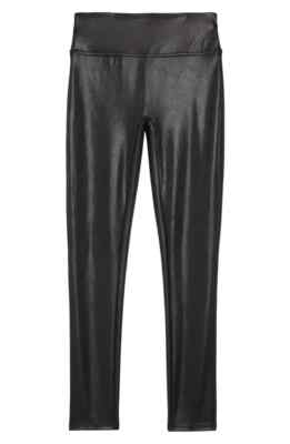 NEW Spanx Faux Leather Leggings in Black - Size M #1349