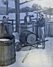 1901 Law Enforcement Revenue Agents Raiding Moonshiners illustrated