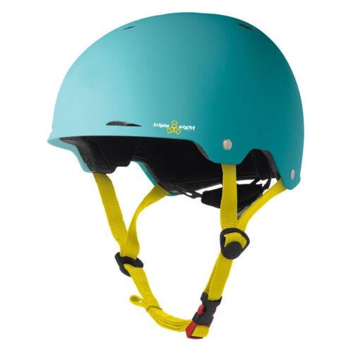 Triple Eight Dual zertifizierter Gotham Helm gerillt EPS Passform Zifferblatt blaugrün groß/xlarge - Bild 1 von 2