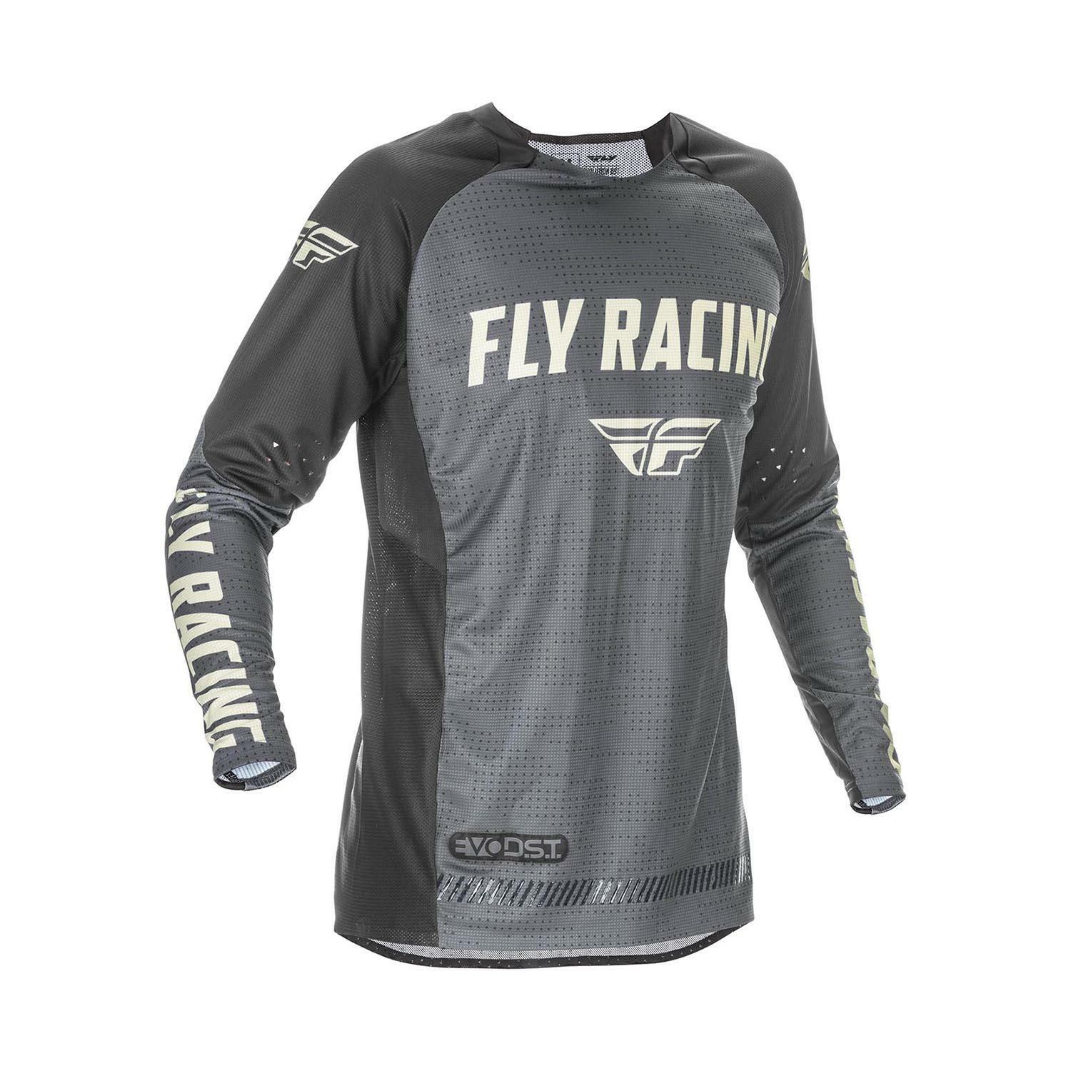 Fly Racing 2021 Evolution DST Adult MX Jersey Grey/Black/Stone | eBay UK