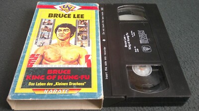 VHS BRUCE LEE - KING OF KUNG-FU (1980) + EASTERN KAMPFSPORT + RARE PAPPE VIDEO
