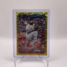 2024 Topps Series 2 Drew Rom Yellow Crackle 40/ 50 Rookie Foil RC Cardinals SSP