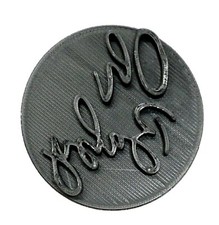 OH BABY WORDS SCRIPT FONT COOKIE STAMP EMBOSSER MADE IN USA PR4391