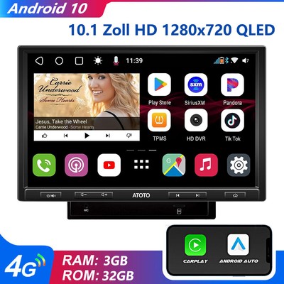 ATOTO S8 Pro 10.1'' Android 2 DIN Autoradios GPS Chat GPT assistant 4G LTE 3G+32G