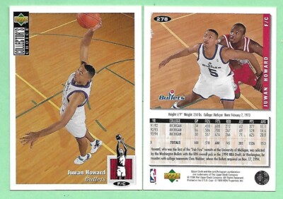1994-95 Upper Deck Collector's Choice Juwan Howard #278 Michigan Wolverines 