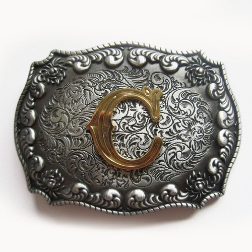 Hebilla de cinturón para letras vaquero vaquera estilo vintage también stock en los EE. UU. - Imagen 4 de 42