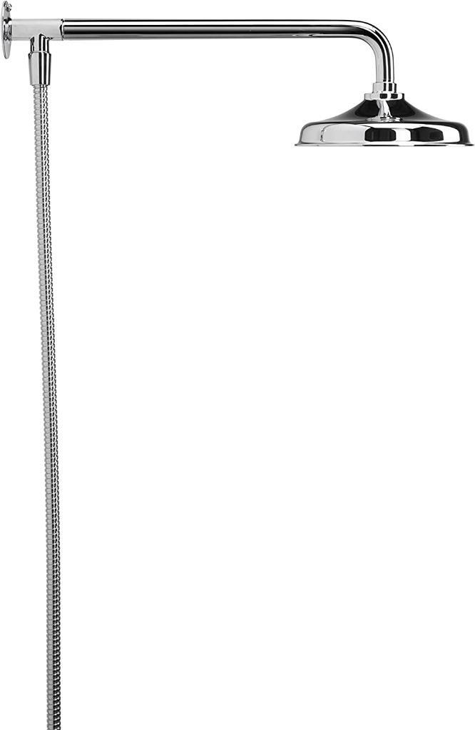 Croydex Single Function Pivot Rain Fixed Shower Head and Arm for 