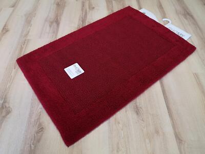 Badematte Badteppich RHOMYhome Select 349 Cardinal rot Rhomtuft Baumwolle