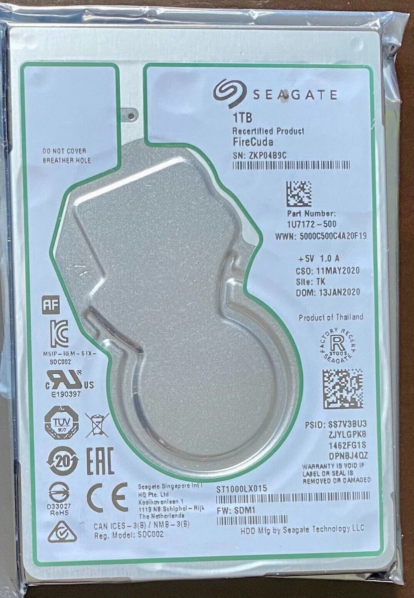 Seagate FireCuda SSHD ST1000LX015 1TB 5400rpm SATA 7mm 2.5