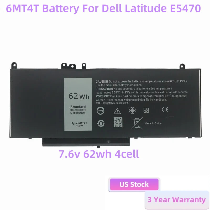 XClong 6MT4T 7V69Y TXF9M 79VRK Laptop Batterie Pour Dell