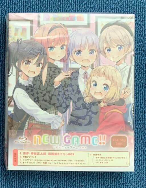 NEW GAME!! Blu-ray BOX Limited Edition Booklet Japan ZMAZ NEW GAME!! Blu-ray BOX Limited Edition Booklet Japan ZMAZ