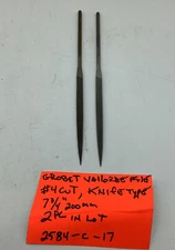Grobet Vallorbe Swiss File, KNIFE, #4Cut,( 2 Pc In Lot)2584- C - 17
