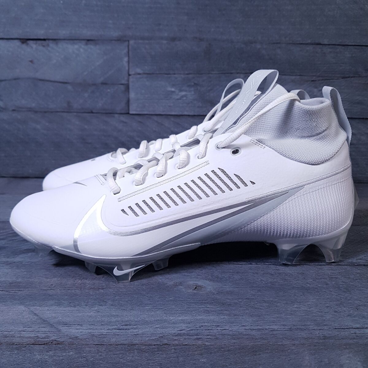NIKE Vapor Edge Pro 360 2 Football Cleats Mens 8-14 White NIKE Vapor Edge Pro 360 2 Football Cleats Mens 8-14 White