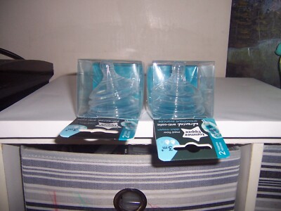 NEW Tommee Tippee 3m+ Advanced Anti-Colic 2x Medium Flow Nipples redbx