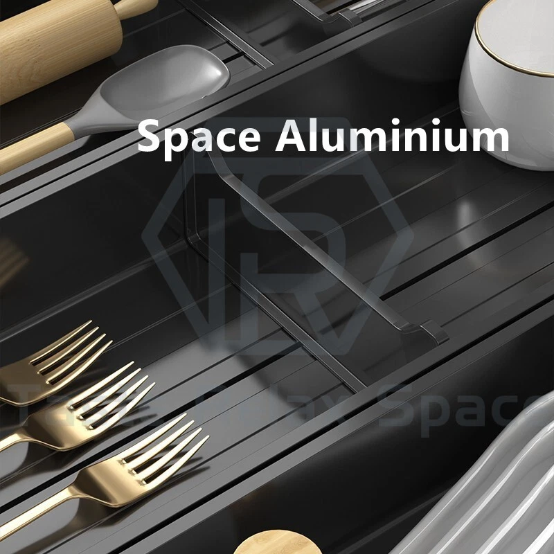 Kitchen Cabinet Drawer Cutlery Tray Utensil Organiser Insert Divider Storage - image 3 of 4