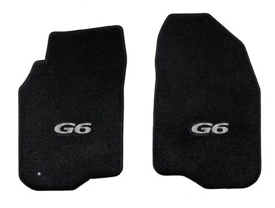 ¡NUEVO! Alfombrillas negras Pontiac G6 2005-2008 4 puertas con logotipo bordado plateado Foto 4 de 4
