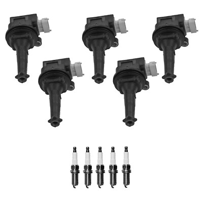 #ad #ad Bosch 5 Ignition Coil Denso 5 Iridium TT Spark Plug Kit For Volvo S60 2.5 L5 $321.95