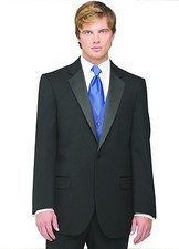 Sizes 34-50 Short 7-Piece Tuxedo Package w/Flat Front Pants, Royal Vest Tie