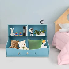 Book Rack Children Kids Toys Organizer Shelves Bookshelf Bookcase Storage Home