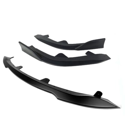 Unpainted Fit Toyota Auris Corolla 5D V Front Bumper Lip Spoiler 3PCS 19-21