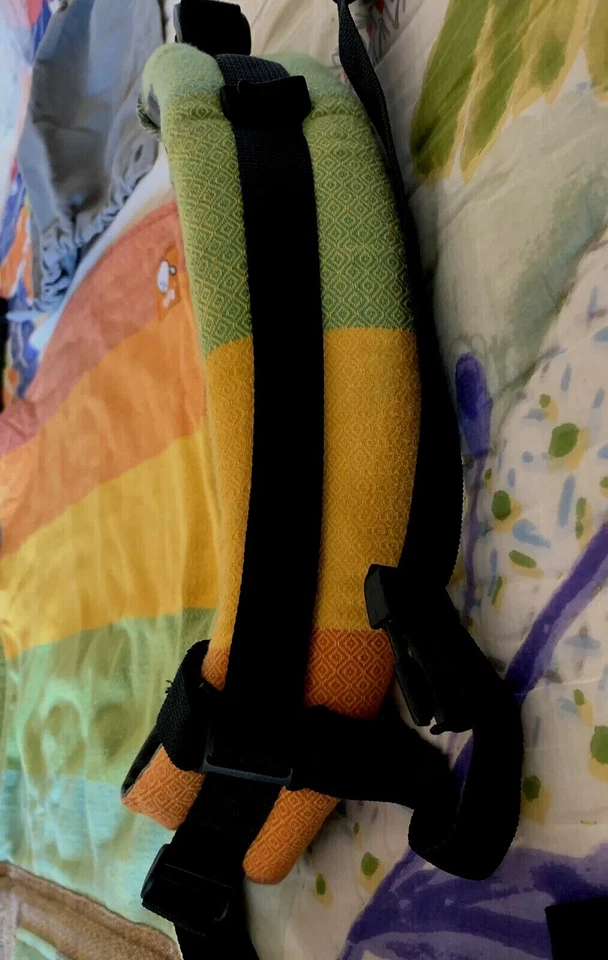Tula Toddler Half Wrap Girasol Rainbow Diamond Weave VGUC! - Image 4 of 4