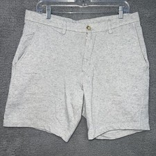 Banana Republic Shorts Men's Size 34 Heather Gray Chino Cotton Slash Pockets