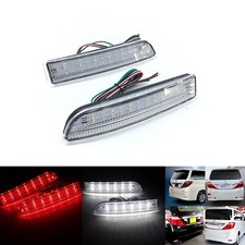 Clear Lens Led Rear Bumper Reflector Backup Brake Stop Lights For 08-14 Scion Xd