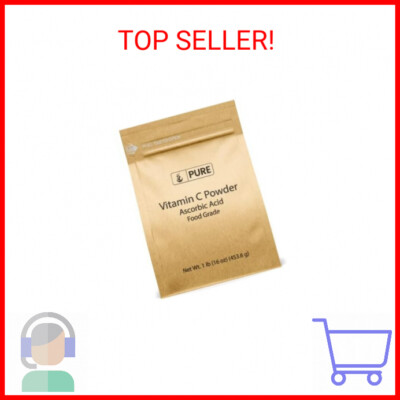 Pure Original Ingredients Vitamin C Powder (1 lb) Ascorbic Acid, Non GMO, Dietar