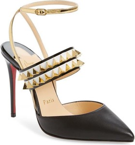 studded ankle strap heels