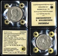 #02569] REGNO D'ITALIA VITTORIO EMANUELE III  2 LIRE QUADRIGA BRIOSA 1916  qFDC