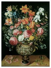 Poster print.Home Room Interior design.Flower bouquet vase.6491