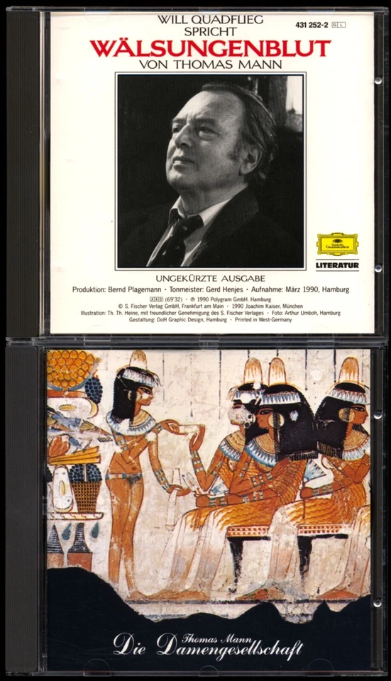 Thomas MANN★4 Hörbuch-CDs★WÄLSUNGENBLUT★DAMENGESELLSCHAFT★TOD…VENEDIG★HERR+HUND★ - Bild 4 von 4