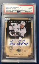 2013-14 U.D Artifacts Tomas Hertl Rookie Auto  /99 PSA 9 Mint Pop 2