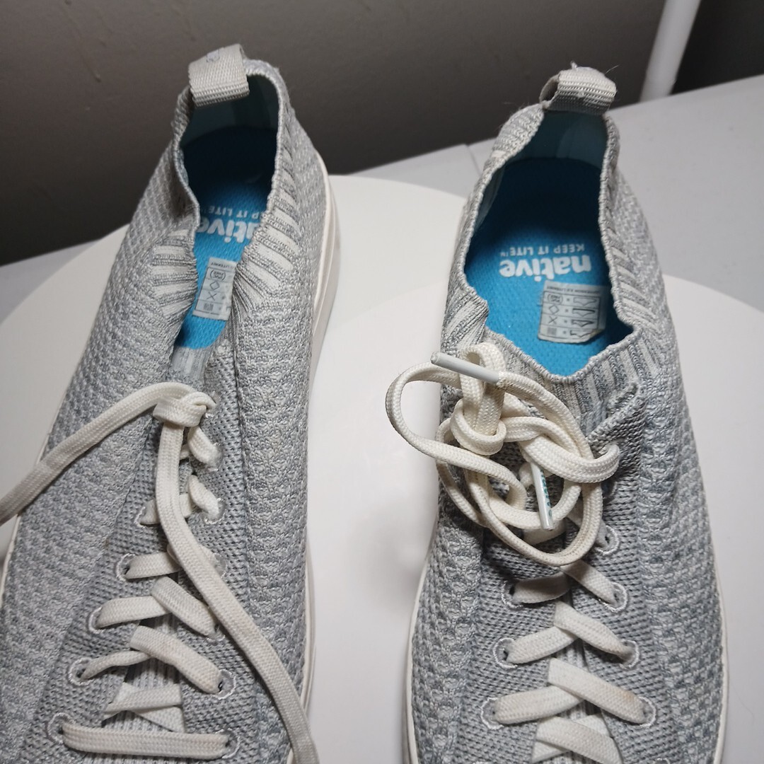 Native Jefferson 2.0 Liteknit mens sneaker shoe 9 gray laces slip on fabric flat Native Shoes | Shoes | Native Jefferson 2 Liteknit Mens  main image 4