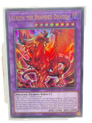 Yu-Gi-Oh! TCG Albion the Branded Dragon LIOV-EN033  Ultra Rare  Near Mint 1st Ed