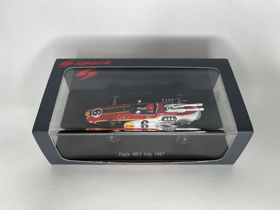 Spark S4257 Eagle MK3 Bobby Unser #6 Indy 1967 1/43 - Immagine 2 di 4