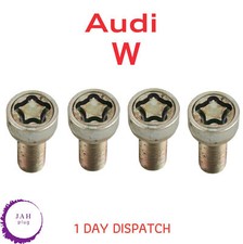 4X Rad Diebstahlschutz Schraube Radmutter Verriegelung Bolzen Code W für Audi,