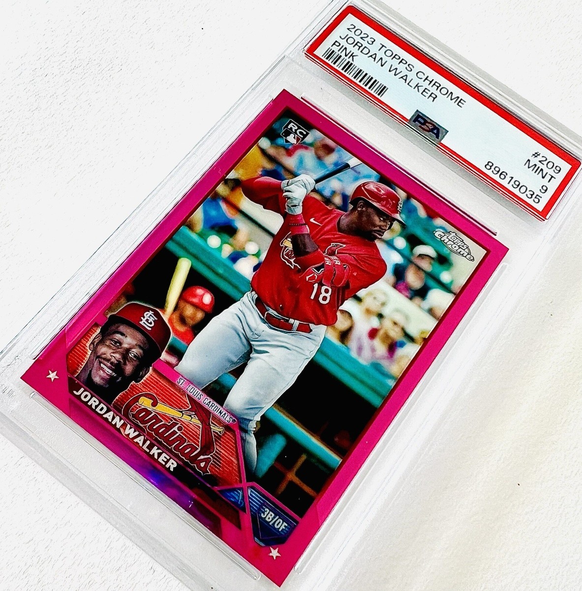 2023 Topps Chrome Jordan Walker RC Pink Refractor Flagship Rookie
