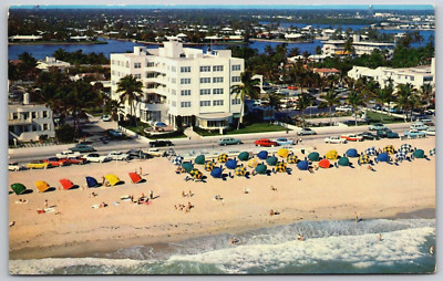 Vintage Postcard- Trade Winds - Ocean Front Hotel - Fort Lauderdale Florida - FL