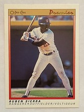 1991 O-Pee-Chee #109 Ruben Sierra Texas Rangers