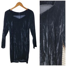 Vintage Velvet Sheath Dress Size 4/6 Evening Party Prom Special Event Grunge