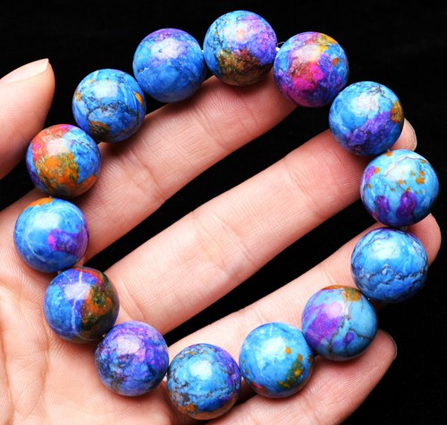 16.3mm Natural Colorful Sugilite South Africa Gemstone Round Beads Bracelet AAA