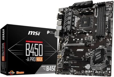 MSI ProSeries AMD Ryzen 2ND and 3rd Gen AM4 M.2 USB 3 DDR4 D-Sub DVI HDMI Crossf