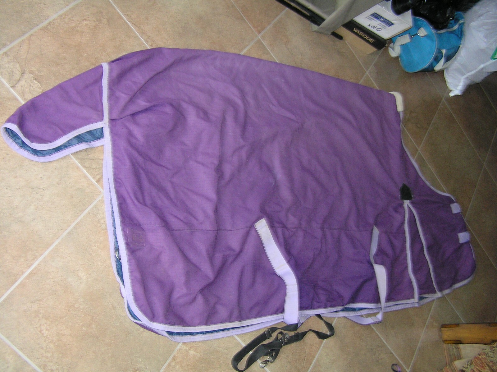 EXCELLENT WEATHERBEETA ORICAN TURNOUT BLANKET PURPLE/GREY SIZE 76 eBay