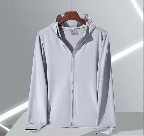 UPF50+ Eisseide Sonnenschutzkleidung für Herren Outdoor dünn atmungsaktiv UV Schutz - Bild 7 von 32